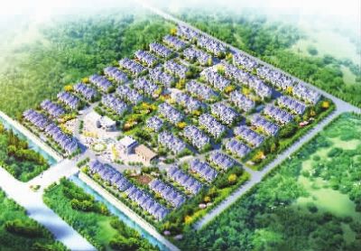 安置小區(qū)。（效果圖）